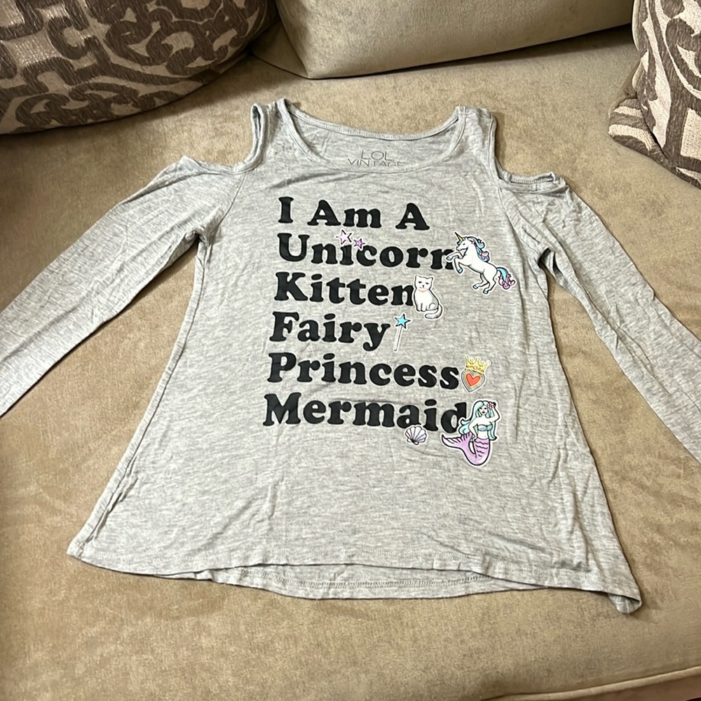 LOL Vintage gray super soft top Size M